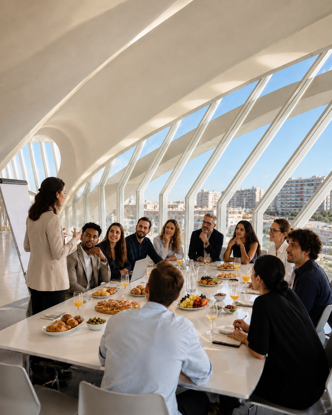 Modern venue meeting in Valencia
