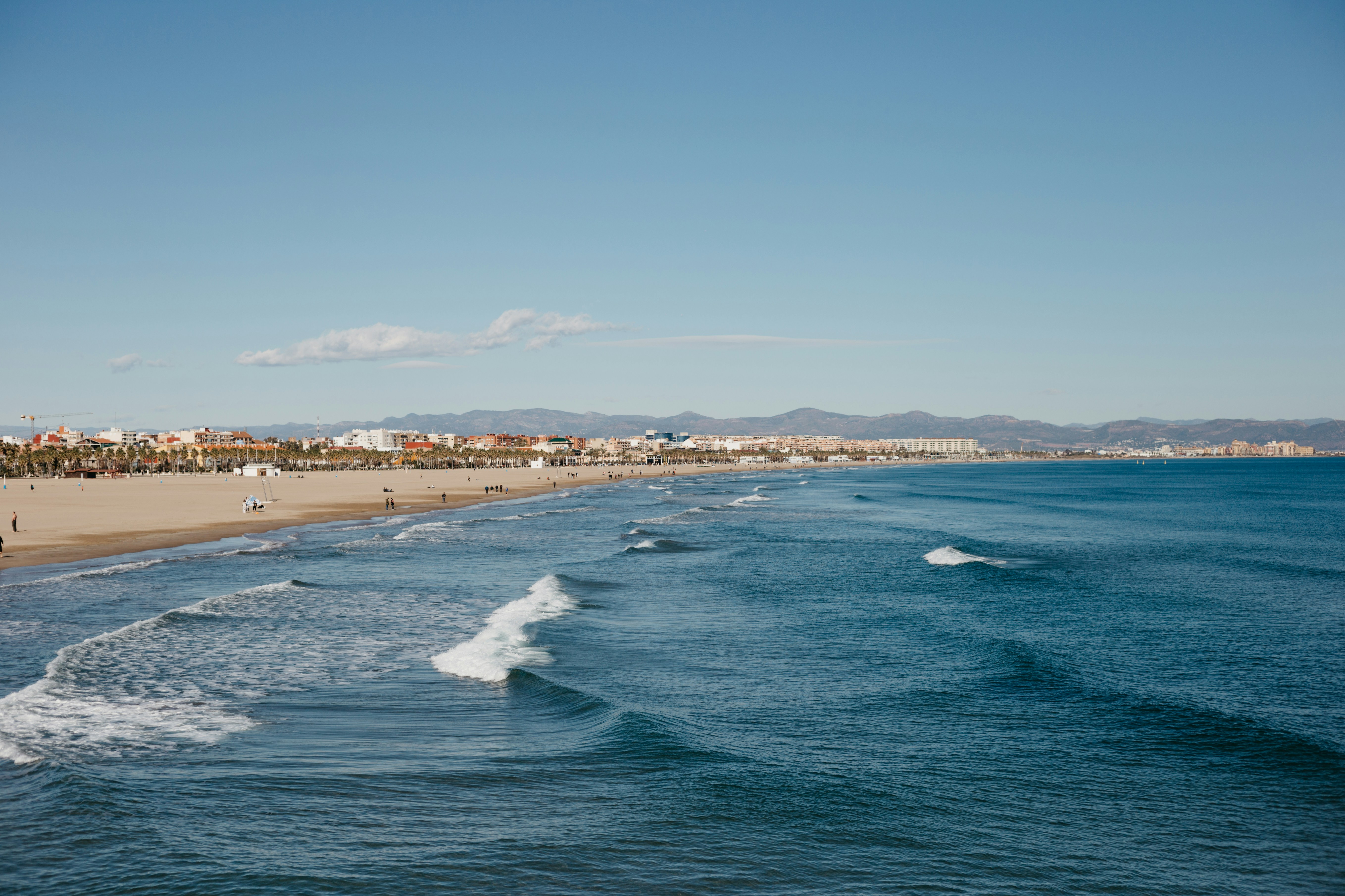Valencia beach view
