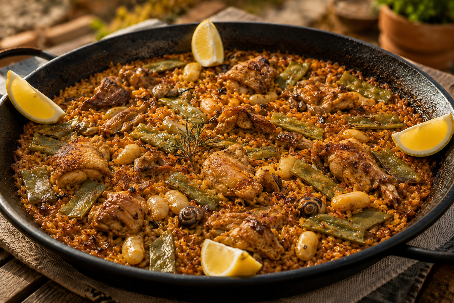 Authentic Valencian paella